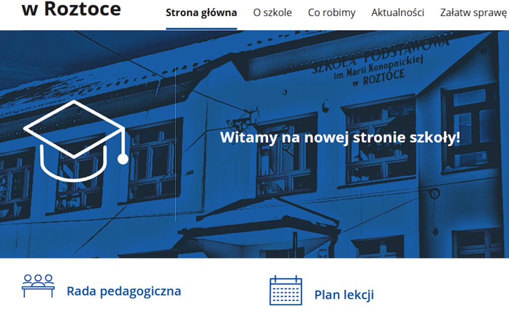 Nowa strona internetowa Szkoły!